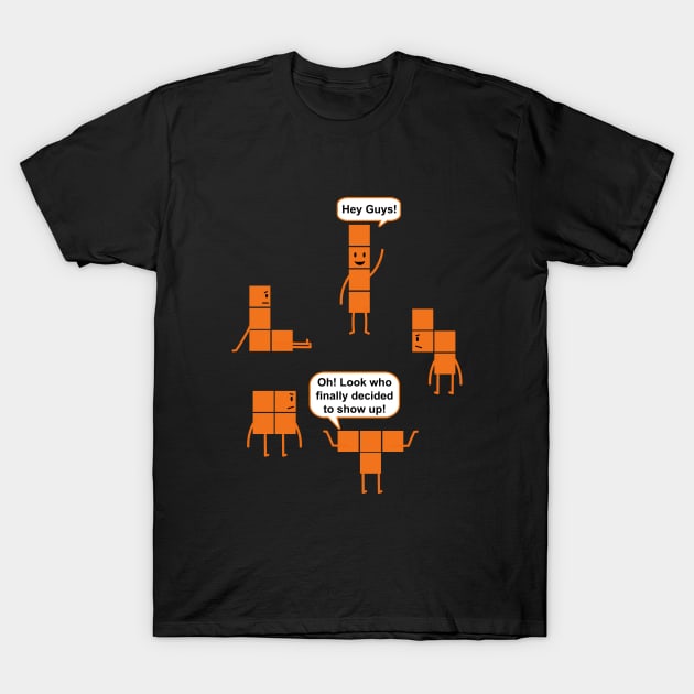 Brick Game Missing Piece T-Shirt by Printadorable